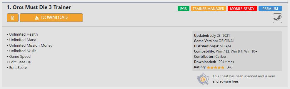 Orcs Must Die 3 Trainer Download Features